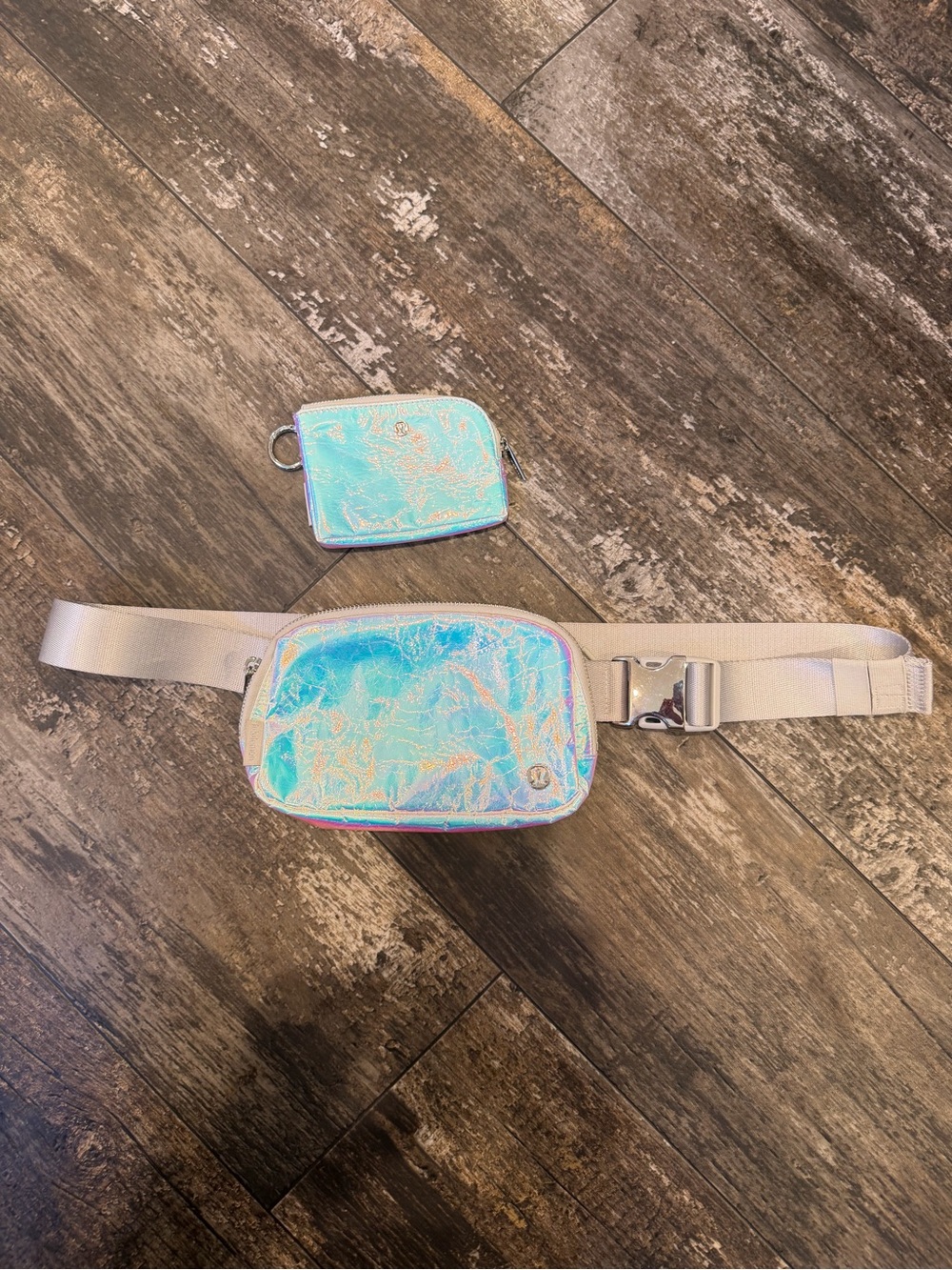 Lu Lu lemonIridescent Holographic Belt Bag with Coin Pouch